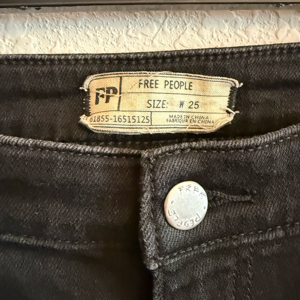 Free People Black Studded Flare Pants Size 25 - Picture 5 of 8